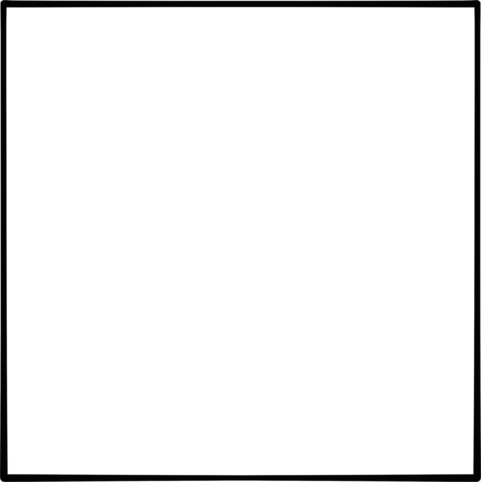 PNG. Black square frame element.